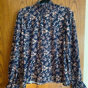 Long sleeve floral blouse